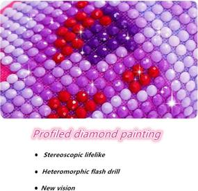 img 1 attached to 🖼️ Zhuistar 5D Round Drill Diamond Painting Kits | Crystal Rhinestone Embroidery Art | Home Wall Decor | 39x15.7in