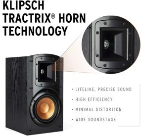 img 3 attached to 🎶 Enhanced Klipsch Synergy Black Label B-200 Bookshelf Speakers: Patent Horn Technology, 5.25” Hi-Output Woofer, .75” Dynamic Tweeter – Ideal for Surround Sound or Front Speaker Setups in Sleek Black