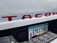 eyecatcher tailgate insert letters compatible with 2016-2022 toy taco (bright red) logo