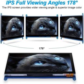 img 3 attached to 🔳 Дисплей с сенсорным экраном TFT LCD Longruner диагональю 7 дюймов с модулем HDMI разрешением 1024 x 600 для Raspberry Pi 3/2 Model B и RPI 1 B + A, BB Black, PC - идеален для различных систем.