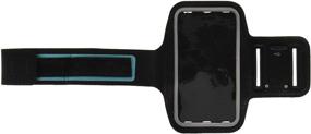 img 2 attached to 🏃 Smartomni Black Sport Armband for iPhone 6 Plus/6S Plus and 5.5" Devices - Adjustable Length, Key and Card Slot - Ideal for Biking, Running, and Fitness Activities