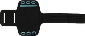 img 1 attached to 🏃 Smartomni Black Sport Armband for iPhone 6 Plus/6S Plus and 5.5" Devices - Adjustable Length, Key and Card Slot - Ideal for Biking, Running, and Fitness Activities