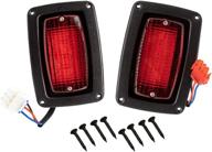 🚦 enhanced drive-up led tail light kit for club car ds, featuring (2) led 3 wire taillights, specially designed to fit golf cart 1017035 models manufactured from 1982 to present logo