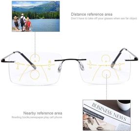 img 1 attached to 🌞 Highly Effective UV Protection Photochromic Progressive Multifocal Computer Reading Glasses with Anti-Glare Sun Readers