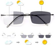 🌞 highly effective uv protection photochromic progressive multifocal computer reading glasses with anti-glare sun readers logo