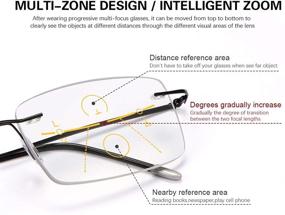 img 2 attached to 🌞 Highly Effective UV Protection Photochromic Progressive Multifocal Computer Reading Glasses with Anti-Glare Sun Readers