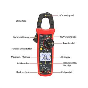 img 2 attached to ⚡️ UNI-T UT204+ Digital 600A AC/DC Clamp Meter Multimeter with True RMS, Non-Contact Voltage Detection and Electrician Current Measurement - Anti-Burn, Anti-Misread