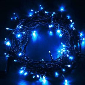 img 2 attached to 🔹 Blue LED Fairy String Lights - Battery Operated, Perfect for Valentines Day, Romantic Weddings, Home Decor, Room Lighting, Christmas, Crafts - 158" Long