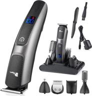 🧔 ultimate 5-in-1 beard trimmer: extremely fine cutting hair trimmer for men | waterproof, turbo speed motor, quick charge, powerful battery & durable blades logo