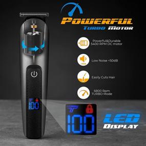 img 3 attached to 🧔 Ultimate 5-in-1 Beard Trimmer: Extremely Fine Cutting Hair Trimmer for Men | Waterproof, Turbo Speed Motor, Quick Charge, Powerful Battery & Durable Blades