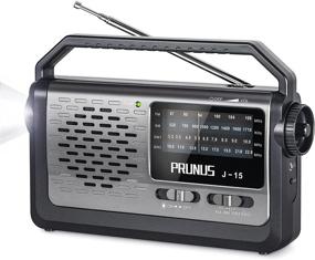 img 4 attached to 📻 PRUNUS J15 Portable Radio: Unbeatable FM AM SW Reception [CHIP Made in USA] - AC Power or Battery Operated - Up to 400 Hours Use!
