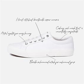 img 1 attached to 👟 Stylish Bowery Canvas Sneaker White - Perfect Fit and Size