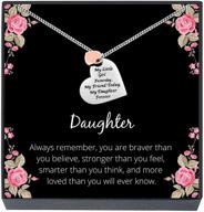 my little girl yesterday my friend today my daughter forever heart pendant necklace: ideal daughter gift from mom/dad for women & teen girls logo