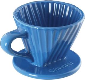 img 4 attached to ☕ Chantal Lotus Ceramic Pour Over Coffee Dripper - 8 Ounce, Blue Cove: Perfect Brewing with Ceramic Excellence