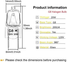 img 3 attached to 💡 Dimmable Halogen Bi Pin: Shorter Length with 2700K-3000K Warm White Light