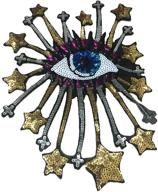 ✨ sparkling iron-on eye patches: small gold stars eyeball patch diy applique craft sewing accessories for decor logo