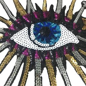 img 2 attached to ✨ Sparkling Iron-On Eye Patches: Small Gold Stars Eyeball Patch DIY Applique Craft Sewing Accessories for Decor