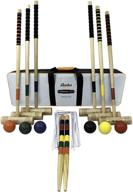 🏑 6-player champions croquet set by baden, enhanced with soft grip handles for optimal performance логотип