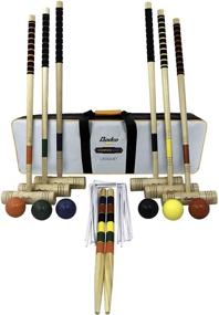 img 4 attached to 🏑 6-Player Champions Croquet Set by Baden, Enhanced with Soft Grip Handles for Optimal Performance