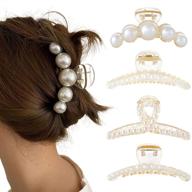 campsis pearl acrylic barrette accessories logo