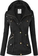 wjc643 women's color parka jacket - women's fashion apparel logo