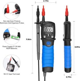 img 1 attached to 🔋 HOLDPEAK HP-38D Voltage Tester: Pen Type Digital Multimeter with 2000 Counts, Voltmeter, Resistance, Diode Testing, Data Hold, Backlit Display, and Flashlight