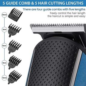 img 1 attached to HOCOSY 13 in 1 Hair Clippers Beard Trimmer Kit for Men - Professional Cordless Waterproof Rechargeable Hair Cutting Kit, Compact Hair Grooming Kit for Men, Women & Children