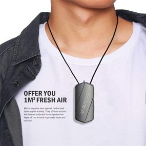 img 2 attached to AVICHE M1 V3.0 Necklace Wearable Negative Ion Generator - Black