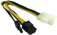 comeap 3-pack 8-pin (6+2) pcie к двойному адаптеру питания molex, 9-дюймовый (23 см) логотип