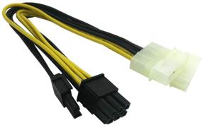 img 4 attached to COMeap 3-Pack 8-Pin (6+2) PCIe к двойному адаптеру питания Molex, 9-дюймовый (23 см)