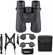 🔍 nikon monarch 5 10x42 binoculars (7577): waterproof/fogproof, bundle with lens pen, harness, case, and essential accessories logo