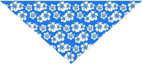 img 1 attached to 🌺 Hawaiian Floral Pet Bandana - SAE99: Ideal for Small to Large Breed Dogs and Cats