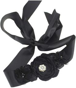 img 1 attached to Lauthen S Maternity Pregnancy Flower Floral Women's Accessories for Belts