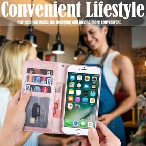 img 3 attached to IPhone 7 Plus Wallet Case For Women Cell Phones & Accessories for Cases, Holsters & Clips