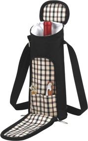 img 4 attached to 🍷 Insulated Wine Bottle Tote with Corkscrew & Bottle Stopper by Picnic at Ascot - Crafted & Assembled in the USA