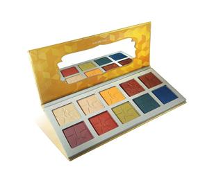 img 1 attached to 🎨 Highly Pigmented Unisex 10 Color Eyeshadow Palette (Unisex3) - Professional Formulation with Large Pans - Neutral, Blue, Red, and Colorful Eye Shadows