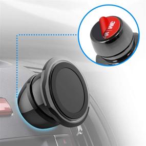 img 3 attached to POP-TECH Sticky Adhesive Replacement: 8PCS Resistant 3M VHB Double Sided Sticker Pads for Magnetic Car Mount & Cell Phone Stand