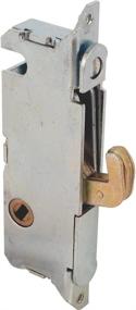 img 1 attached to 🔒 Adjustable Mortise Lock for Sliding Patio Doors - Slide-Co 15410-F, Spring-Loaded Hook Latch, Ideal for Wood, Aluminum, and Vinyl Construction, 3-11/16” Projection, 45 Degree Keyway, Round Face