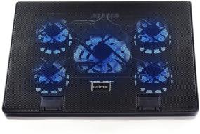 img 3 attached to 💻 Otimo Laptop Cooling Pad - Ultimate Cooling Solution for 12-17 Inch Laptops - Quiet Fans - USB Powered - Adjustable Stand - USB Hub Included
