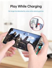 img 2 attached to 🔌 540° Magnetic Charging Cable - 10ft Nylon Braided 3-in-1 Magnetic Charger for Micro USB & Type C Devices