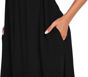 img 1 attached to 🍂 Autumn Women's Sleeve Dresses with Pockets - Women's Clothing