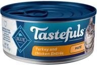 🐱 blue buffalo blue tastefuls turkey chicken pate cat food, 5.5 oz, pack of 12, 12 x 5.5 oz logo