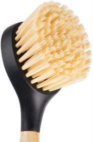 img 2 attached to 🧽 Set of 2 Lodge Cast Iron Scrub Brushes, 10-Inch