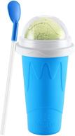 🍹 slushie cup maker: magic frozen smoothies cup for homemade milk shakes, ice cream, and slushies! tik tok trending double layer squeeze ice cup - perfect for the whole family! logo