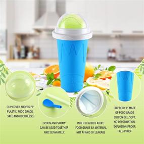img 2 attached to 🍹 Slushie Cup Maker: Magic Frozen Smoothies Cup for Homemade Milk Shakes, Ice Cream, and Slushies! TIK TOK Trending Double Layer Squeeze Ice Cup - Perfect for the Whole Family!