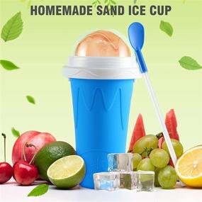 img 3 attached to 🍹 Slushie Cup Maker: Magic Frozen Smoothies Cup for Homemade Milk Shakes, Ice Cream, and Slushies! TIK TOK Trending Double Layer Squeeze Ice Cup - Perfect for the Whole Family!