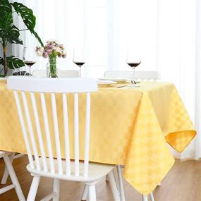 img 4 attached to 🏞️ FOLINS HOME Waterproof Tablecloth with Checkered Design