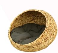 mewowpal wicker cat bed decorative logo