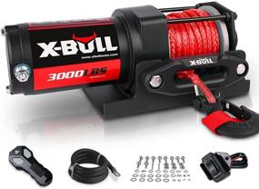 img 4 attached to 🏞️ X-BULL 12V 3000LBS Electric Winch with Synthetic Rope: Ideal Off-Road ATV/UTV Towing Companion featuring Mounting Bracket, Wireless Remote Control, and New Design