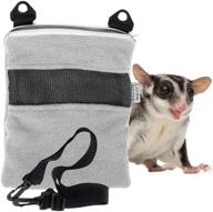 🐾 lambie jammie grey bonding pouch for small pets - ideal for sugar gliders, hedgehogs, bunnies, and more - enhance pet bonding and improve relationships логотип